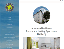 Tablet Screenshot of amadeus-residence.com